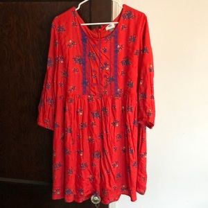 Embroidered old navy dress. Size xl.